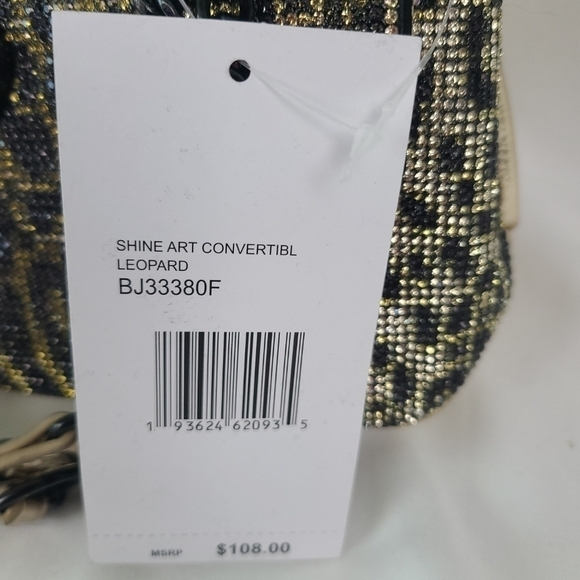 NEW Betsey Johnson Shine Art Convertible Leopard Shoulder Bag MSRP $108 NWT - Picture 5 of 11